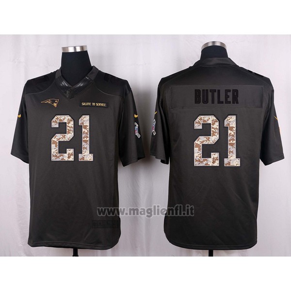 Maglia NFL Anthracite New England Patriots Butler 2016 Salute To Service